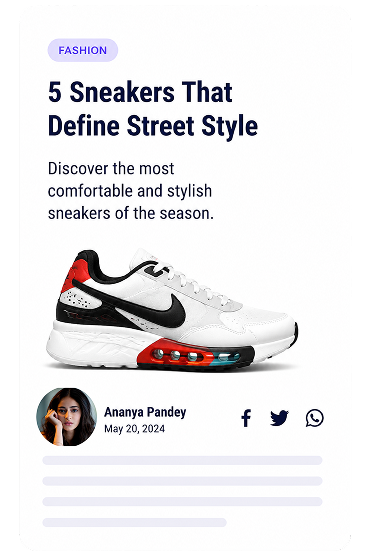 5 Sneakers That Define Street Style