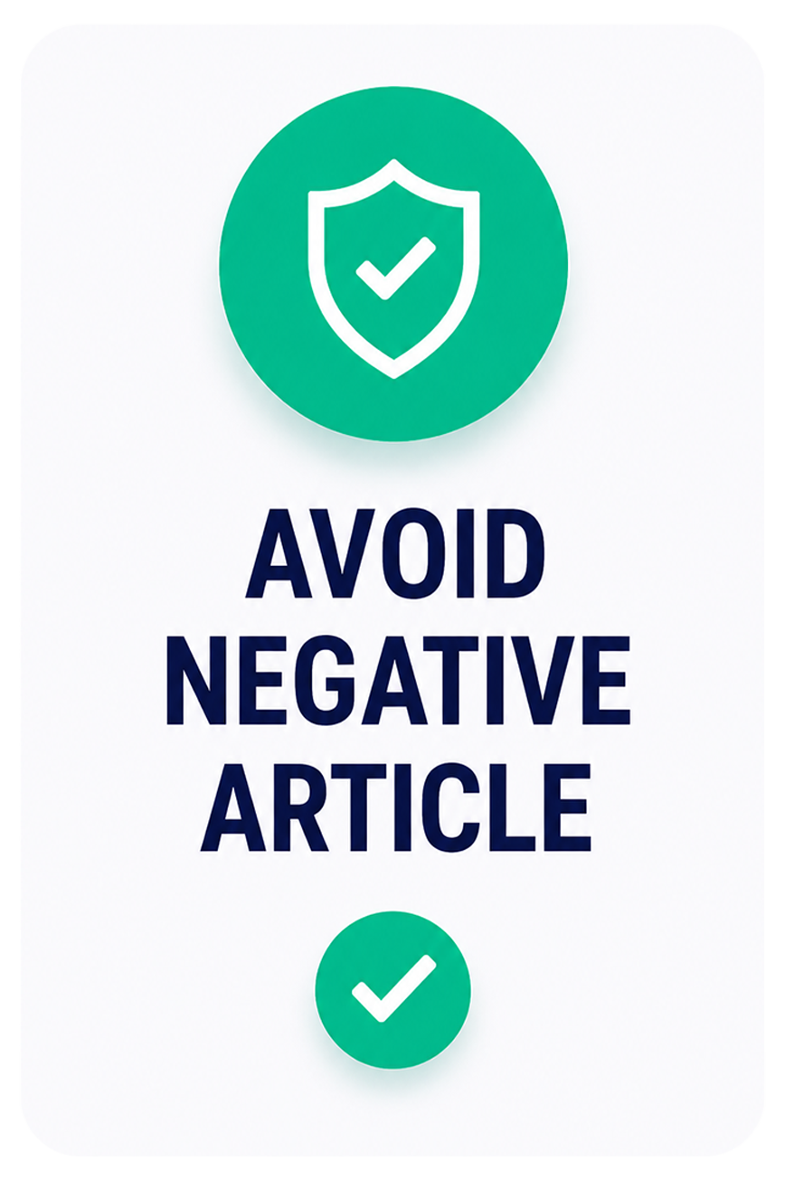 Avoid Negative Article
